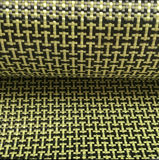 Grade A high-quality 1m Wide H Weave Kevlar Aramid carbon Hybrid 3k,200gsm