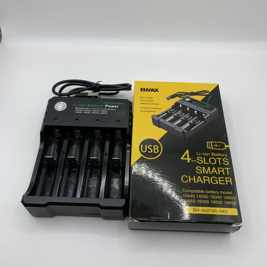 4 Slots Smart USB li-ion Battery Charger