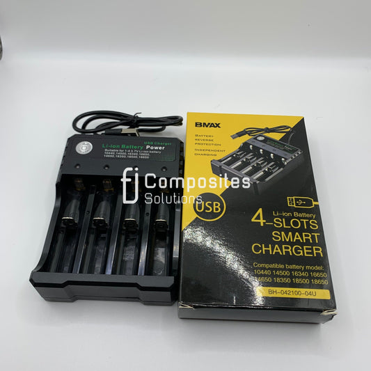 4 Slots Smart USB li-ion Battery Charger