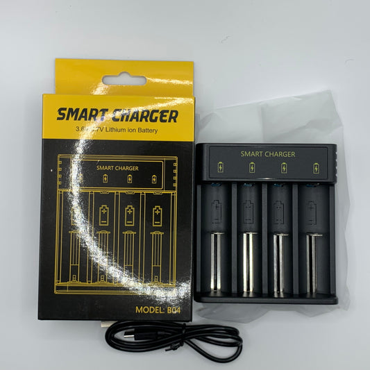 Multi-Slot USB-C Battery Charger – 1/2/4 Slot (Batteries Not Included)