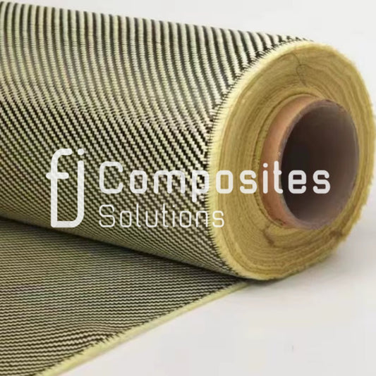 Twill Hybrid Carbon Kevlar 5x5 Twill 200g / Sqm, 3k, Width 100cm