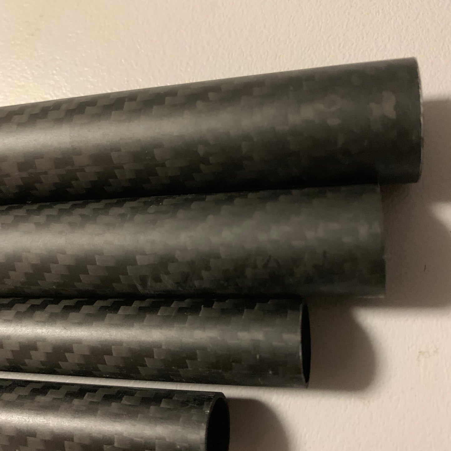 16mm x 14mm Carbon Fibre Tube – 1000mm Length (Twill, Matte Finish)