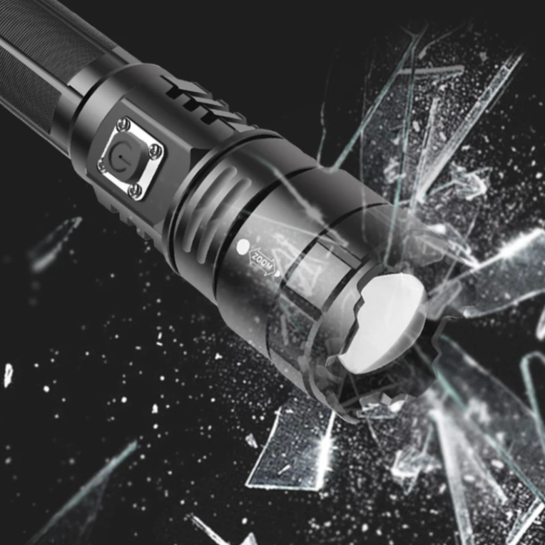 COMBO 21700 li-ion tactical USB-C aluminum case Flashlight + 2x Li-ion Samsung INR 21700-40T