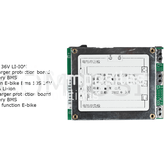 BMS 10S 36V, Li-ion battery charger protection board 20A function E-Bike