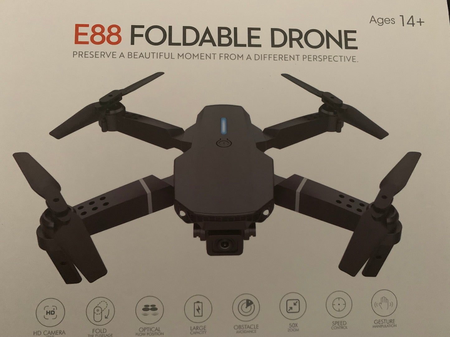 2.4GHZ WiFi foldable quadcopter drone with camera