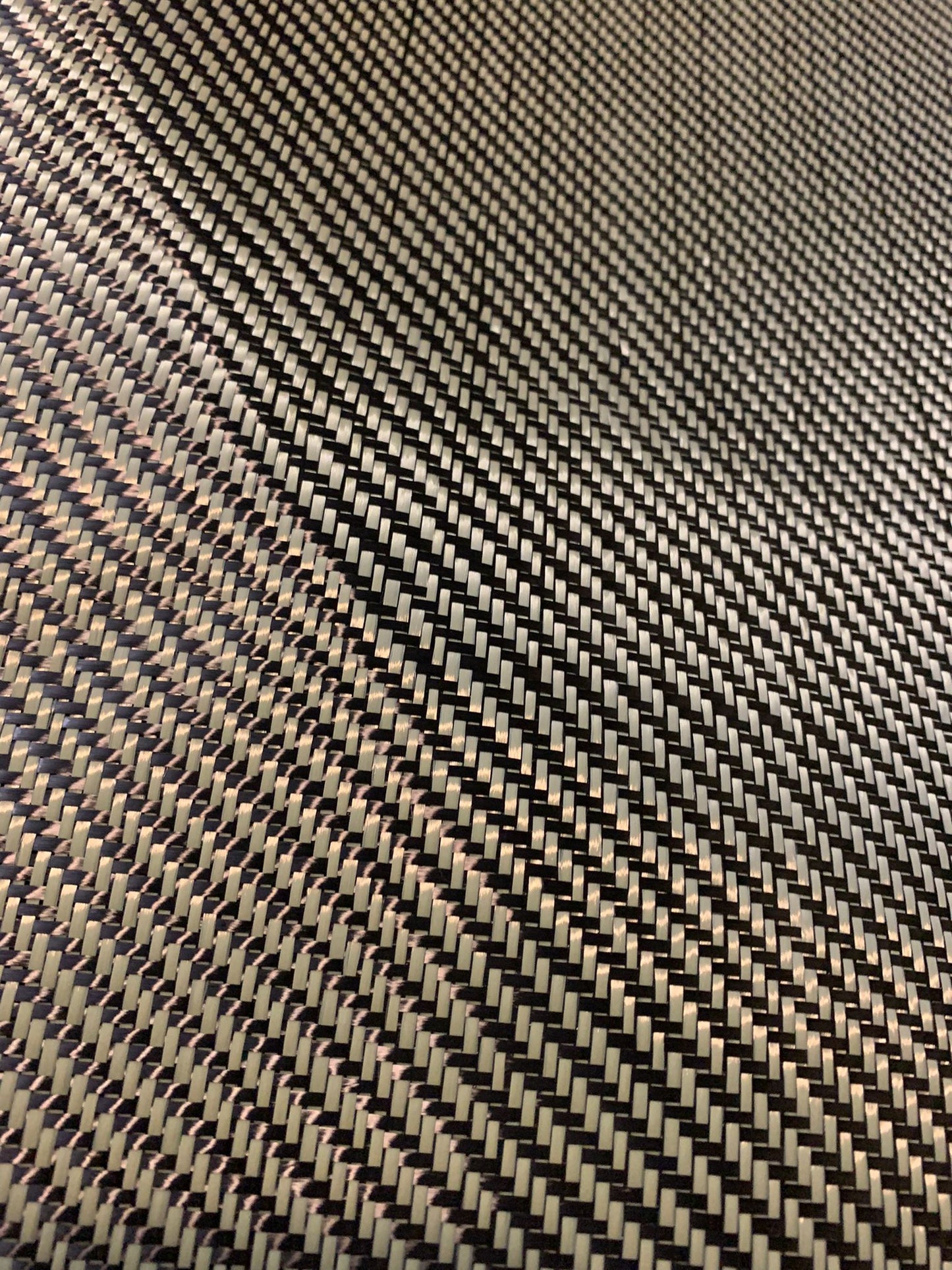 High quality 3K Twill Hybrid Carbon Kevlar 5x5 Twill 200g / Sqm Width 100cm