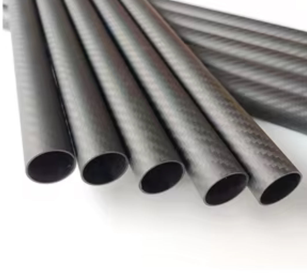 12mm x 14mm Carbon Fibre Tube – 1000mm Length (Twill, Matte Finish)
