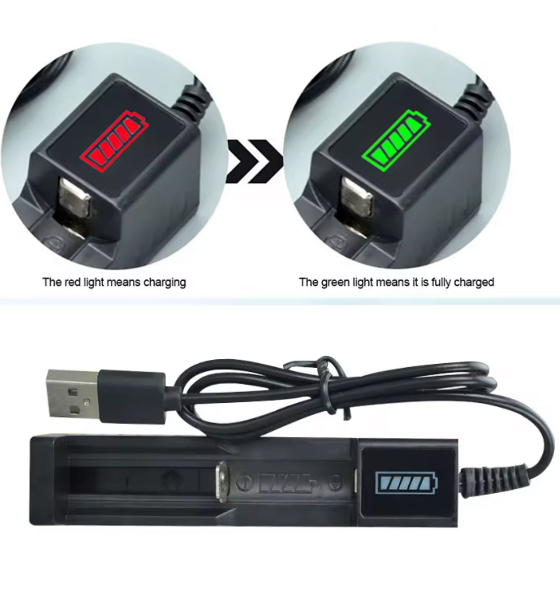 Li ion  18650 Battery charger