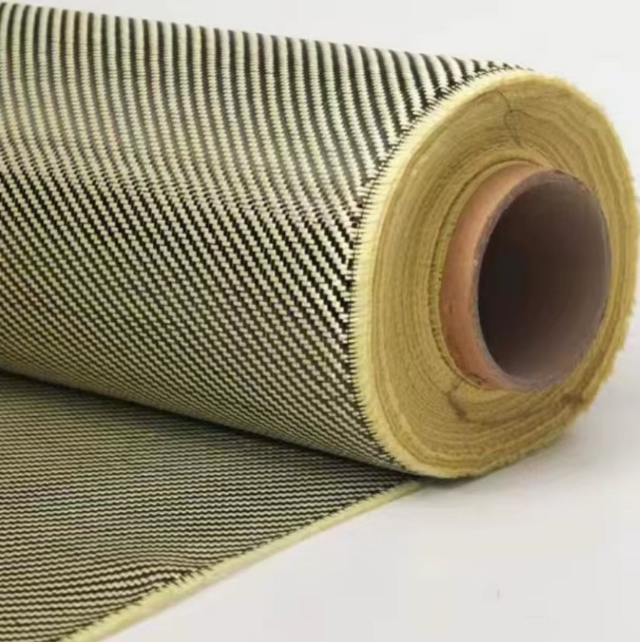 High quality 3K Twill Hybrid Carbon Kevlar 5x5 Twill 200g / Sqm Width 100cm