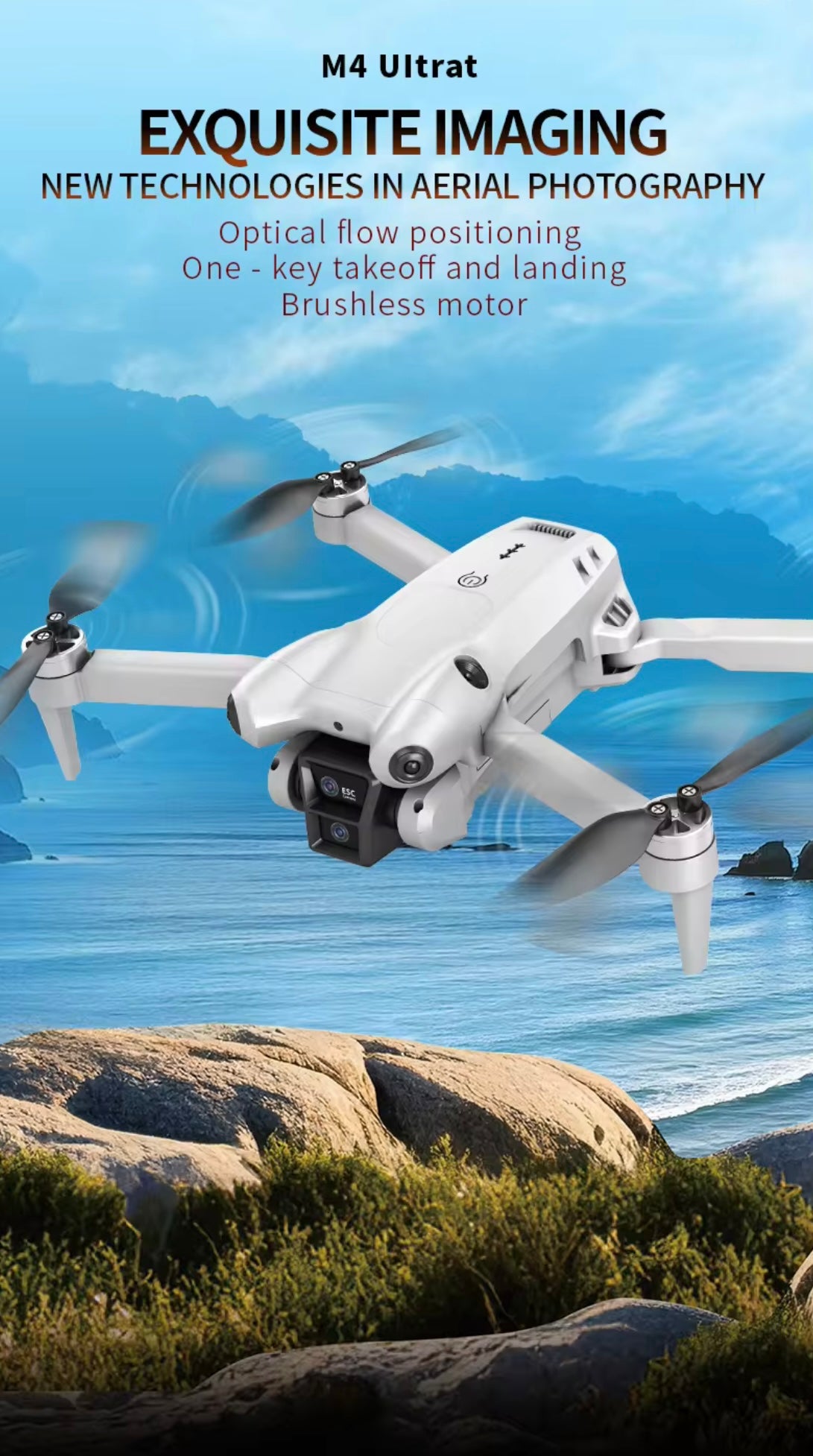 2.4GHZ WiFi foldable quadcopter drone with camera follow me obstacle Avoidance