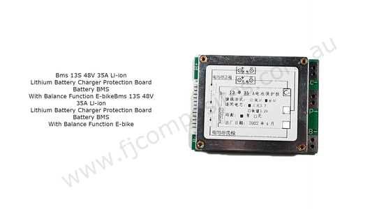 BMS 13S 35A Li ion battery pack balancer for E-Bike